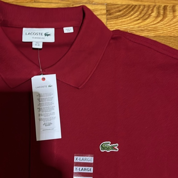 Beautifull dark red lacoste polo shirt. Not your average red Pristine condition - Picture 2 of 8